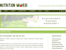 Tablet Screenshot of nutritionmoves.com